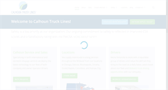 Desktop Screenshot of calhountrucklines.com